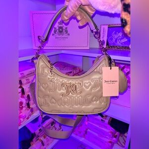 Juicy Couture Blush brown Shoulder and crossbody Bag🪽🤎